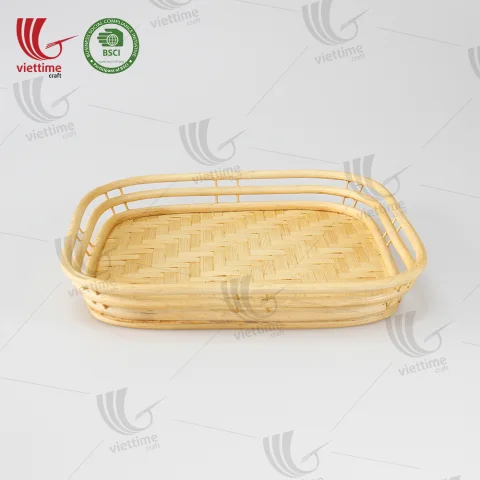 Nice Square Bamboo Serving Tray