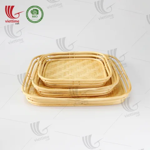 Nice Square Bamboo Serving Tray