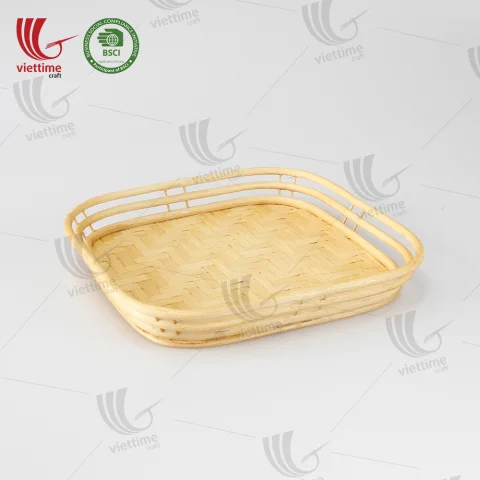 Nice Square Bamboo Serving Tray