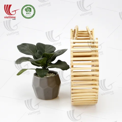 Round Pattern Bamboo Handbag Wholesale