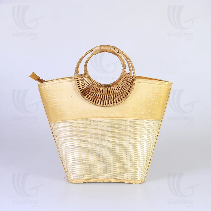 Woven Bamboo Handbag