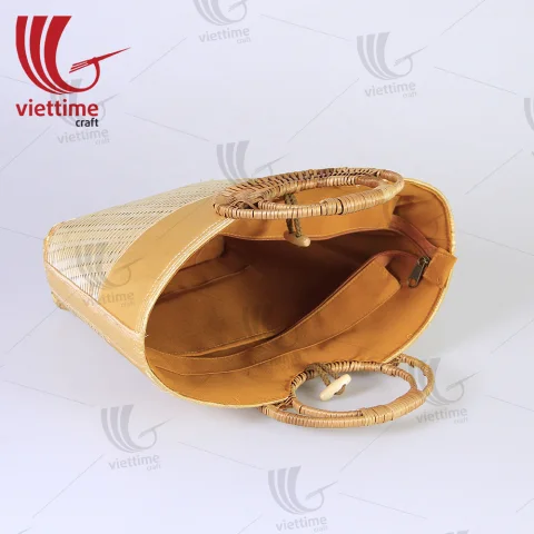Woven Bamboo Handbag