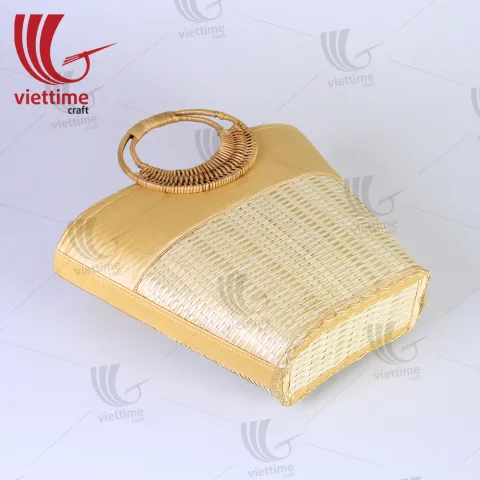 Woven Bamboo Handbag