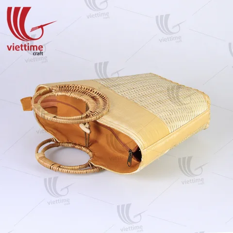 Woven Bamboo Handbag