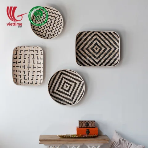 Rattan Export Bamboo Wall Hanging Decoration Wholesale - REX-TD00174