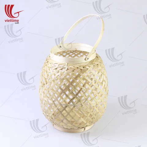 Simple Nature Of Bamboo Lantern