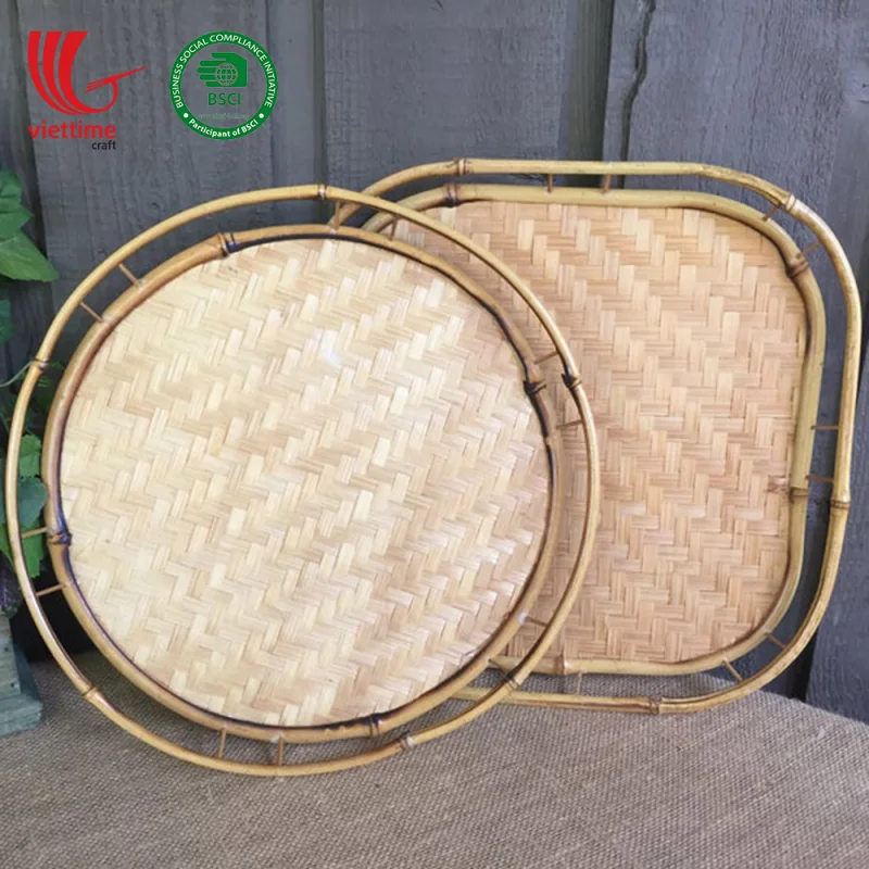 Woven Bamboo Serving Tray Wholesale