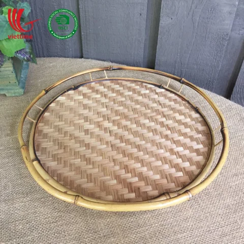 Woven Bamboo Serving Tray Wholesale