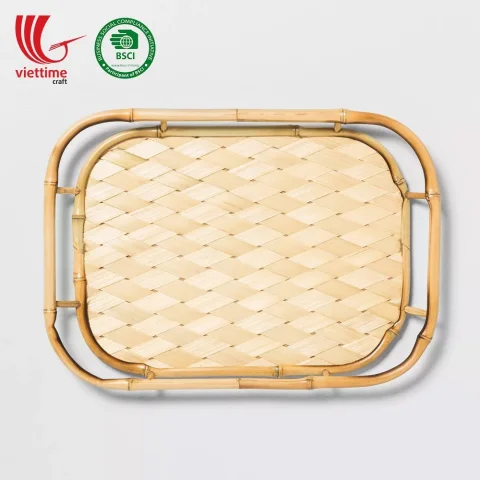 Rectangle Bamboo Serving Tray Wholesale