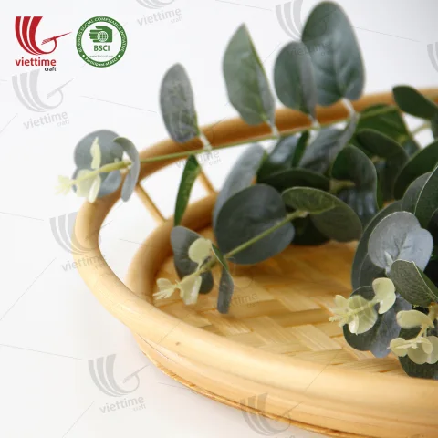 Round Bamboo Tray