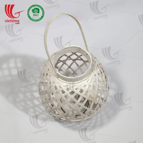 Decorative White Bamboo Lantern