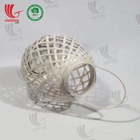 Decorative White Bamboo Lantern