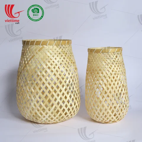 Woven Bamboo Lantern SET 2 Wholesale