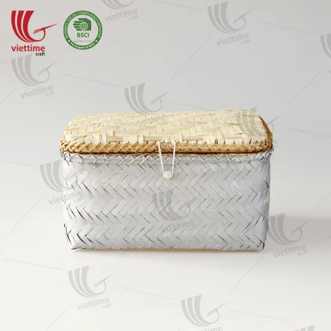 Handmade Woven Bamboo Storage Box Set 2