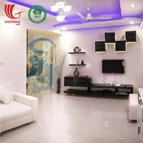 Bamboo Door Curtains Decor Door