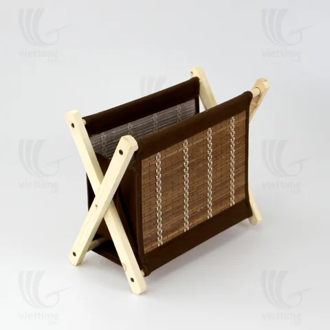 Bamboo Magazine Rack