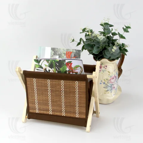 Bamboo Magazine Rack