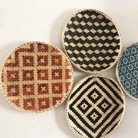 Bamboo Wall Decor Tray