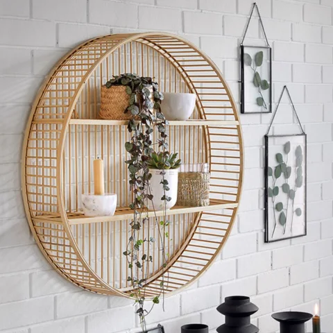 Bamboo Wall Shelf