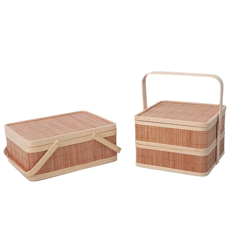Bamboo Woven Basket Set