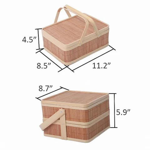 Bamboo Woven Basket Set