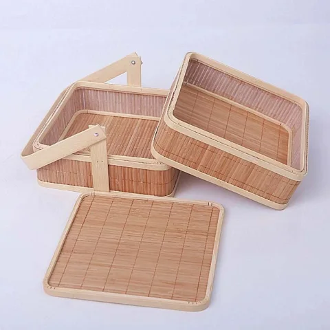 Bamboo Woven Basket Set