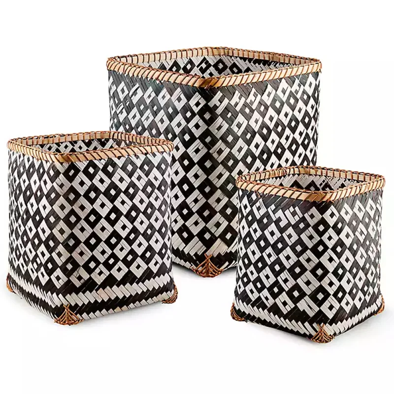 Bamboo Storage Basket Set