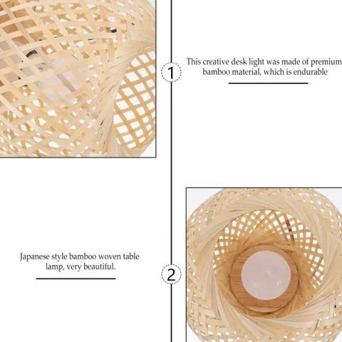 Bamboo Table Lampshade