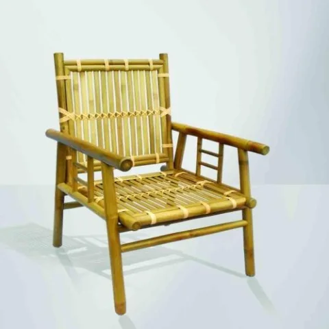 Rattan Export Bambù Arm sedia - REX-TD00318