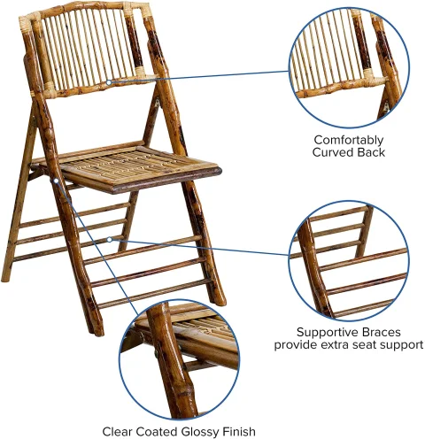 Foldable Bamboo Chair