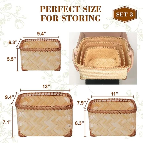 Bamboo Storage Basket