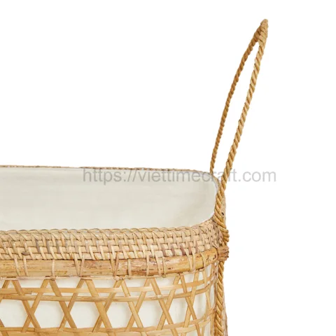Set of 3 Bamboo Storage Basket