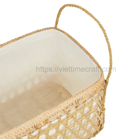 Set of 3 Bamboo Storage Basket