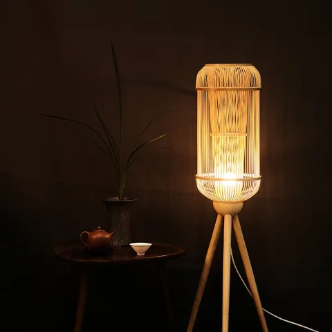 Bamboo Floor Lamp