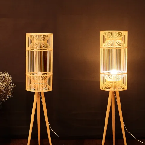 Bamboo Floor Lamp