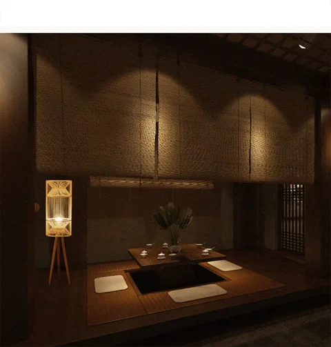 Bamboo Floor Lamp