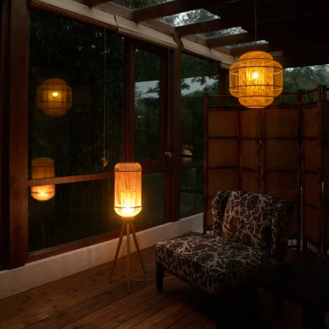 Bamboo Floor Lamp