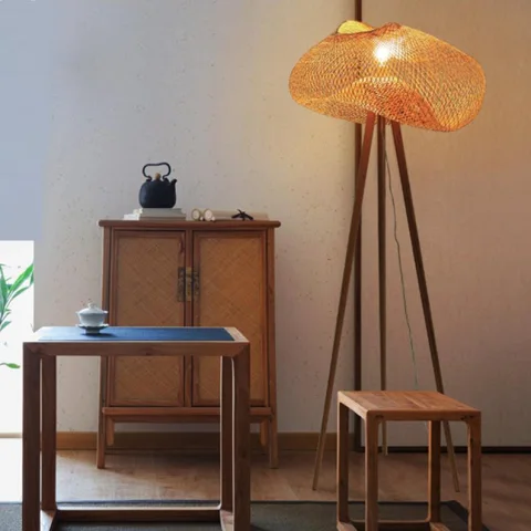 Bamboo Floor Lamp