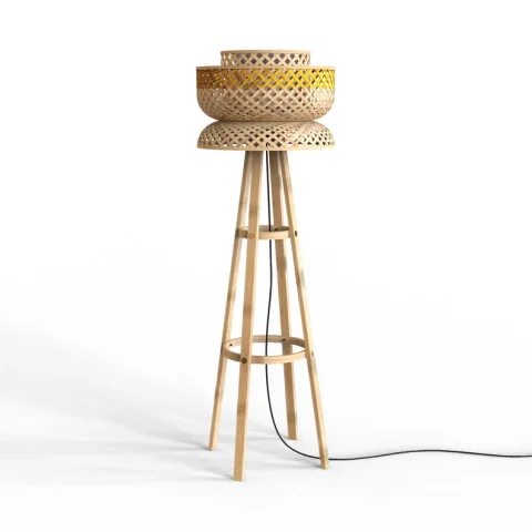 Bamboo Floor Lamp