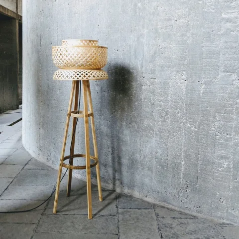Bamboo Floor Lamp