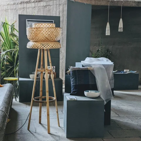 Bamboo Floor Lamp