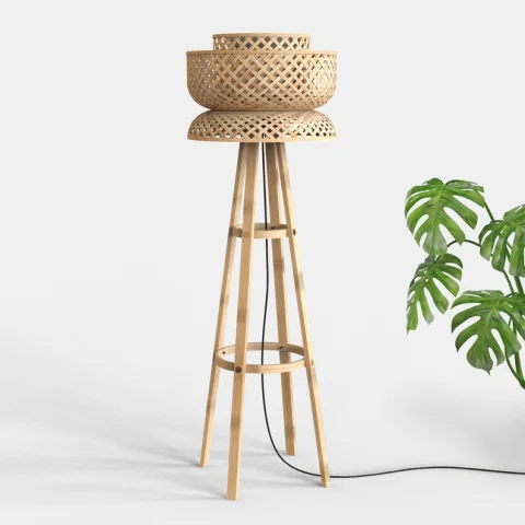 Bamboo Floor Lamp