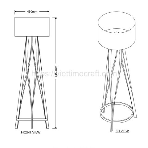 Bamboo Floor Lamp