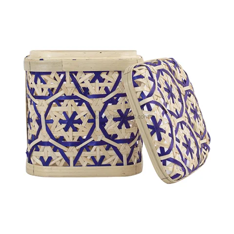 Woven Bamboo Box Container