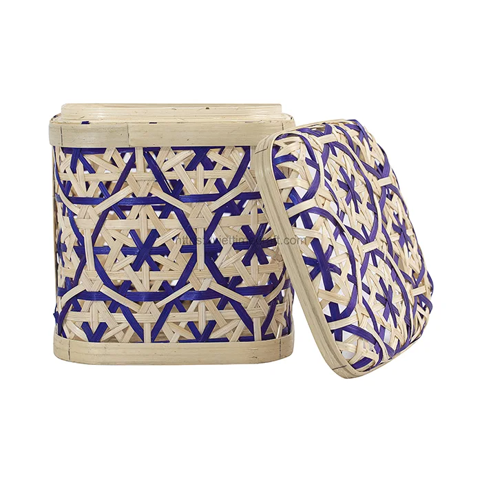 Woven Bamboo Box Container