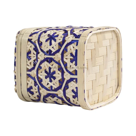 Woven Bamboo Box Container