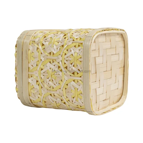 Woven Bamboo Box Container