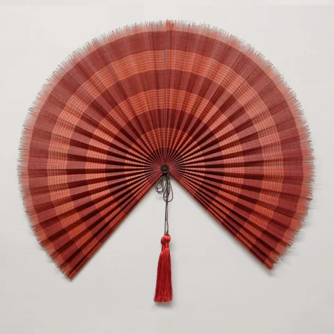 Bamboo Wall Fan Hanging