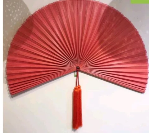 Bamboo Wall Fan Hanging