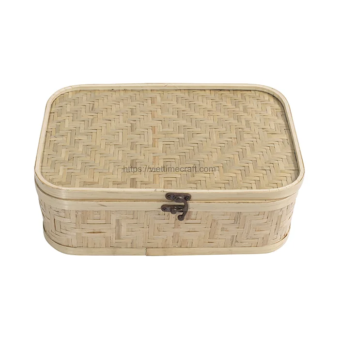 Woven Bamboo Box Container
